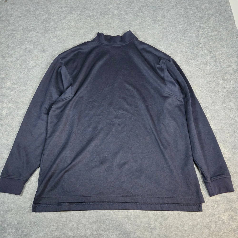 FootJoy Mens Navy Blue Mock Neck Performance Golf Shirt XL